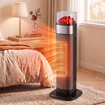 Stufa ceramica 2000 W con Wi-Fi, termostato ed effetto fiamma 3D - immagine 6