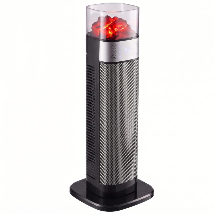 Stufa ceramica 2000 W con Wi-Fi, termostato ed effetto fiamma 3D - immagine 8
