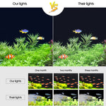 Lampada LED con staffa per acquario in vetro 30-42 cm