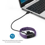Cavo caricatore USB per Fitbit Alta con pulsante di ripristino