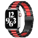 Cinturino in acciaio con fibbia pieghevole per Apple Watch