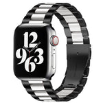 Cinturino in acciaio con fibbia pieghevole per Apple Watch