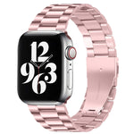 Cinturino in acciaio con fibbia pieghevole per Apple Watch