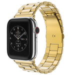 Cinturino in acciaio con fibbia pieghevole per Apple Watch