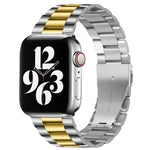Cinturino in acciaio con fibbia pieghevole per Apple Watch