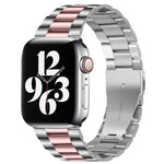 Cinturino in acciaio con fibbia pieghevole per Apple Watch