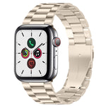 Cinturino in acciaio con fibbia pieghevole per Apple Watch