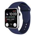Cinturino in silicone con doppi rivetti per Apple Watch 42mm