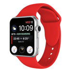Cinturino in silicone con doppi rivetti per Apple Watch 42mm