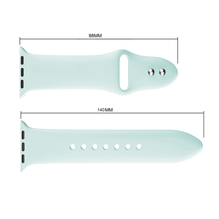 Cinturino in silicone con doppi rivetti per Apple Watch 42mm