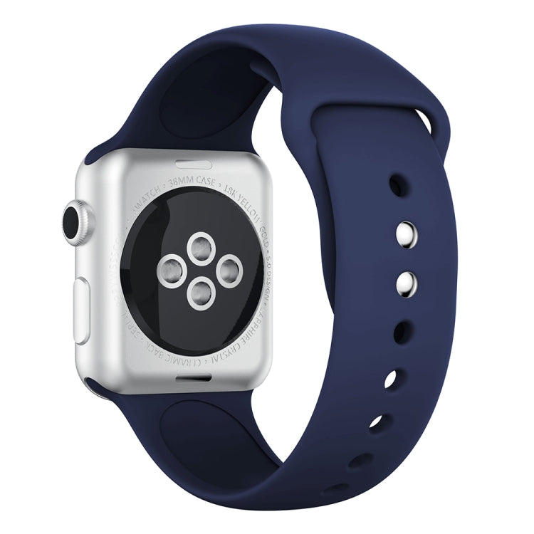 Cinturino in silicone con doppi rivetti per Apple Watch 38mm