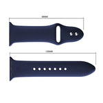 Cinturino in silicone con doppi rivetti per Apple Watch 38mm