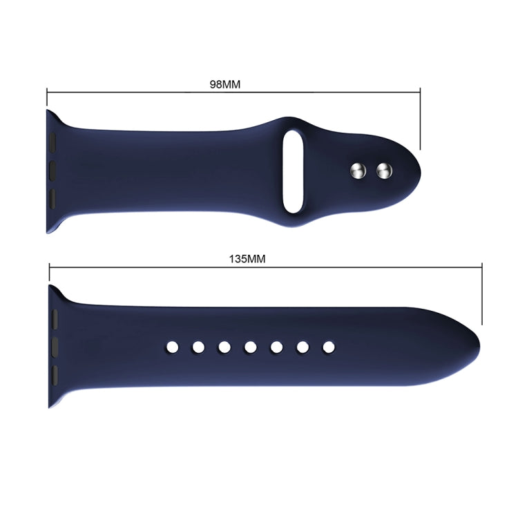 Cinturino in silicone con doppi rivetti per Apple Watch 38mm