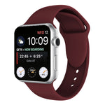 Cinturino in silicone con doppi rivetti per Apple Watch 38mm