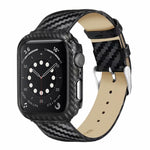 Cinturino in pelle fibra di carbonio per Apple Watch 38mm