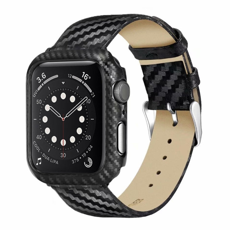 Cinturino in pelle fibra di carbonio per Apple Watch 38mm