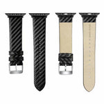 Cinturino in pelle fibra di carbonio per Apple Watch 38mm