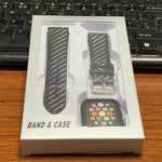 Cinturino in pelle fibra di carbonio per Apple Watch 38mm