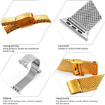 Cinturino milanese in acciaio inox per Apple Watch