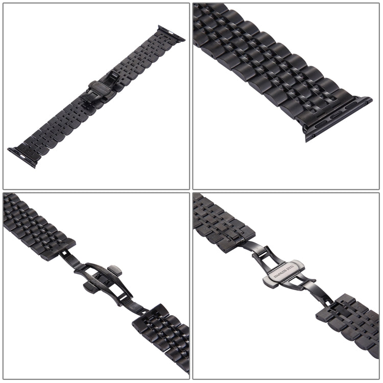 Cinturino in acciaio con fibbia farfalla per Apple Watch 42mm