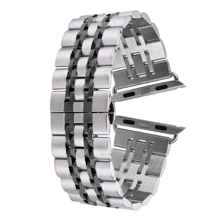 Cinturino in acciaio con fibbia farfalla per Apple Watch 42mm