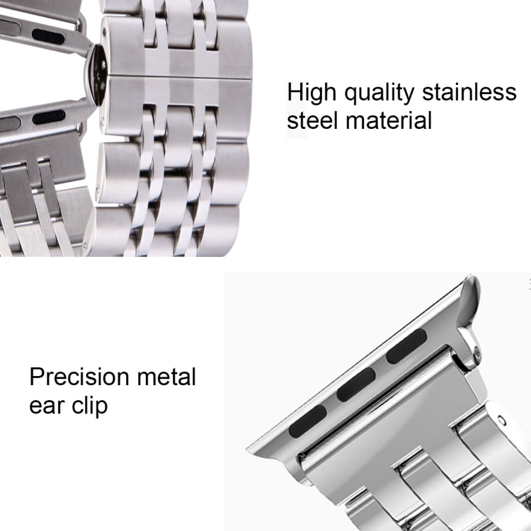 Cinturino in acciaio con fibbia farfalla per Apple Watch 42mm
