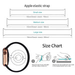 Cinturino elastico in silicone per Apple Watch, misura S 130 mm