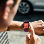 Cinturino elastico in silicone per Apple Watch, misura S 130 mm