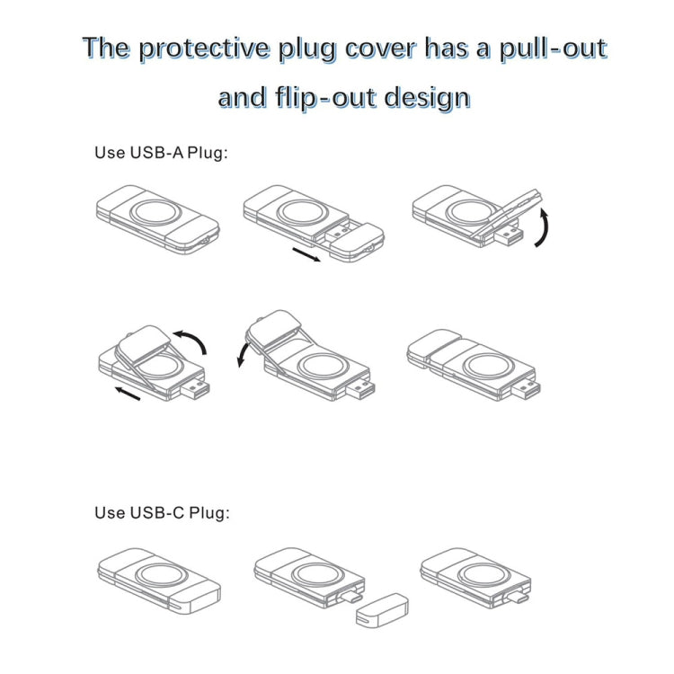 Caricabatterie wireless magnetico USB-C per Apple Watch