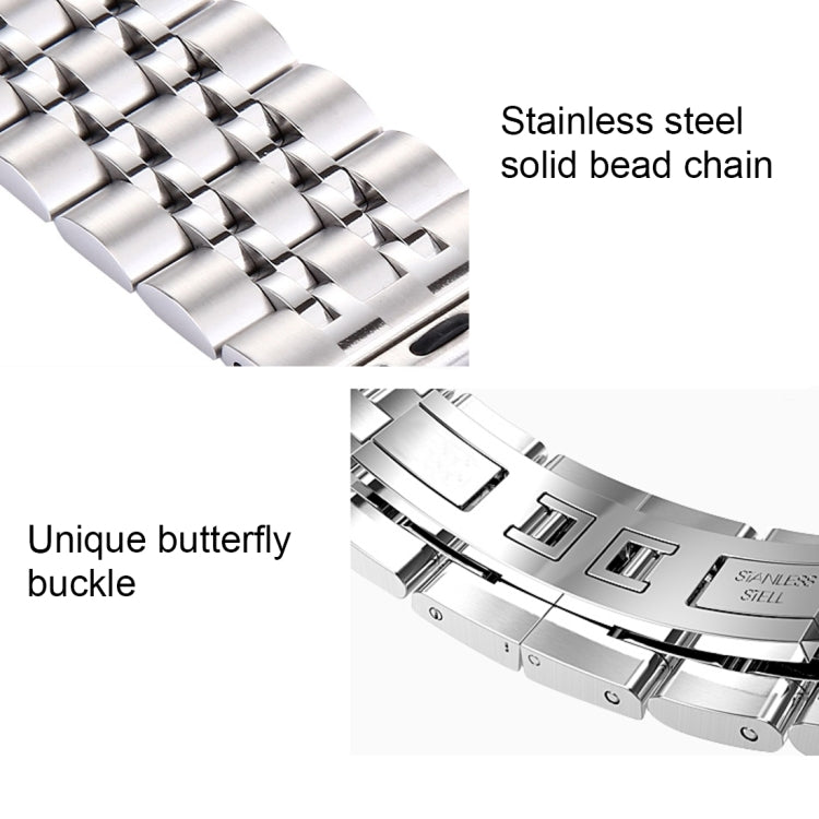 Cinturino acciaio 22mm per Apple Watch 42mm uomo