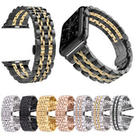Cinturino acciaio 22mm per Apple Watch 42mm uomo