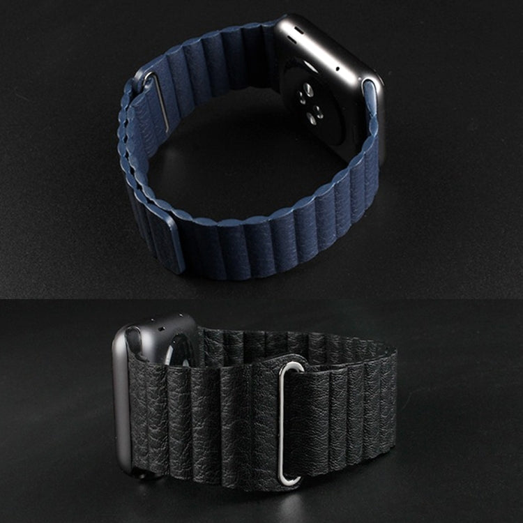 Cinturino in pelle PU con chiusura magnetica per Apple Watch 38mm