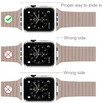 Cinturino in pelle PU con chiusura magnetica per Apple Watch 38mm