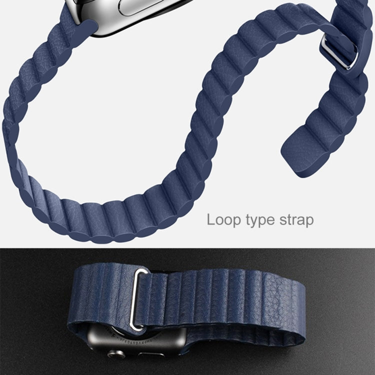 Cinturino in pelle PU con chiusura magnetica per Apple Watch 38mm