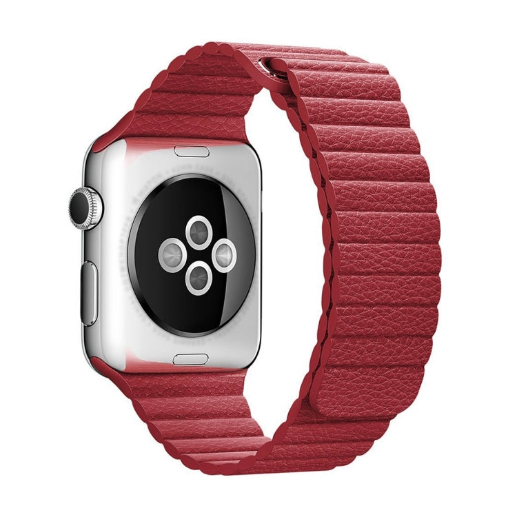 Cinturino in pelle PU con chiusura magnetica per Apple Watch 38mm