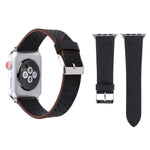 Cinturino in vera pelle con motivo a fori per Apple Watch 42mm
