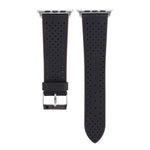 Cinturino in vera pelle con motivo a fori per Apple Watch 42mm