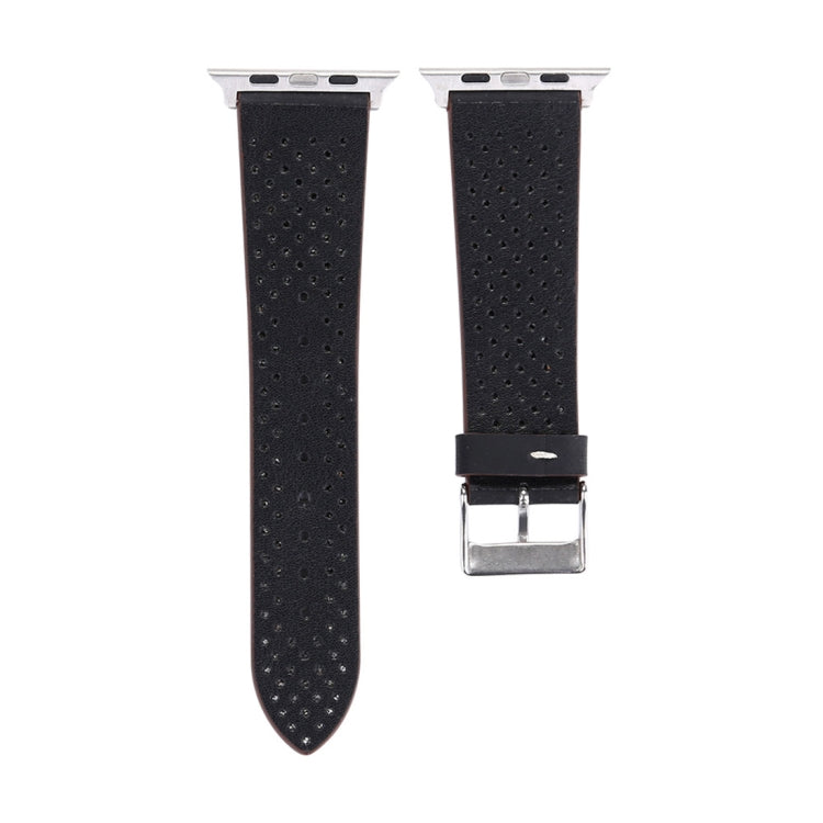 Cinturino in vera pelle con motivo a fori per Apple Watch 42mm