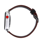 Cinturino in vera pelle con motivo a fori per Apple Watch 42mm