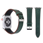 Cinturino in vera pelle con motivo a fori per Apple Watch 42mm