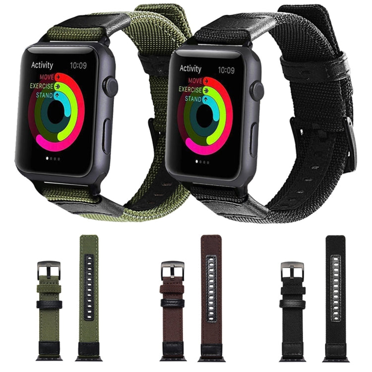 Cinturino in nylon per Apple Watch 42mm con fibbia acciaio