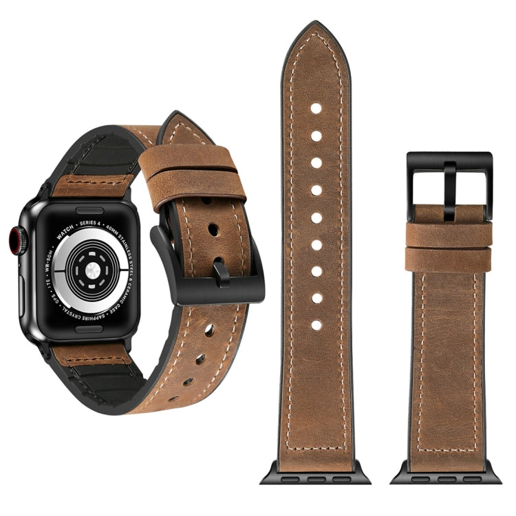 Cinturino in TPU con texture Crazy Horse per Apple Watch 42mm