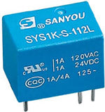 Relè di segnale in miniatura SYS1K-S-124L con contatti in oro