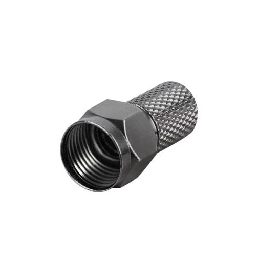 Connettore F HQ nero per cavo coassiale da 6,8 mm