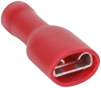 Connettore faston femmina isolato 6.3mm rosso 0.5-1.5mm confezione da 100 03360145 8595563716496 B4500