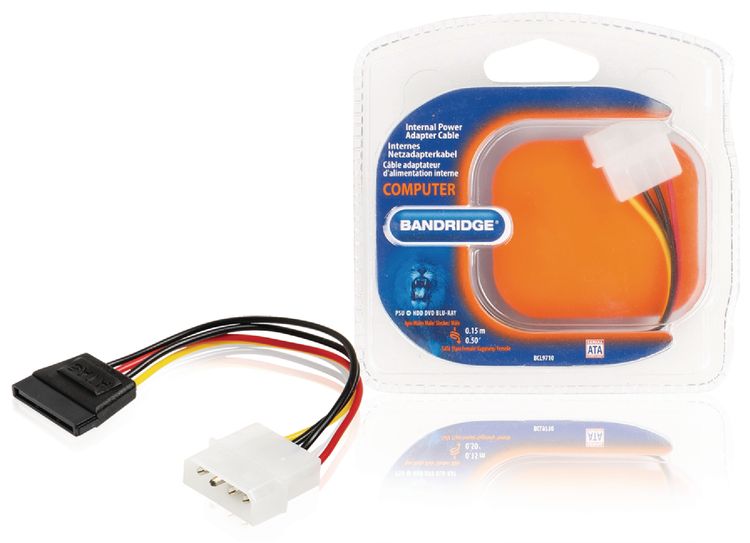 Cavo di alimentazione interno Molex maschio - SATA a 15 pin femmina 0.15 m