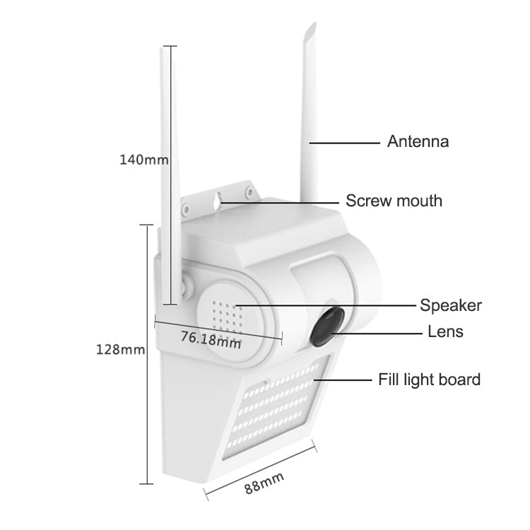 Telecamera IP da parete DP14 1080p con visione notturna a colori - immagine 3