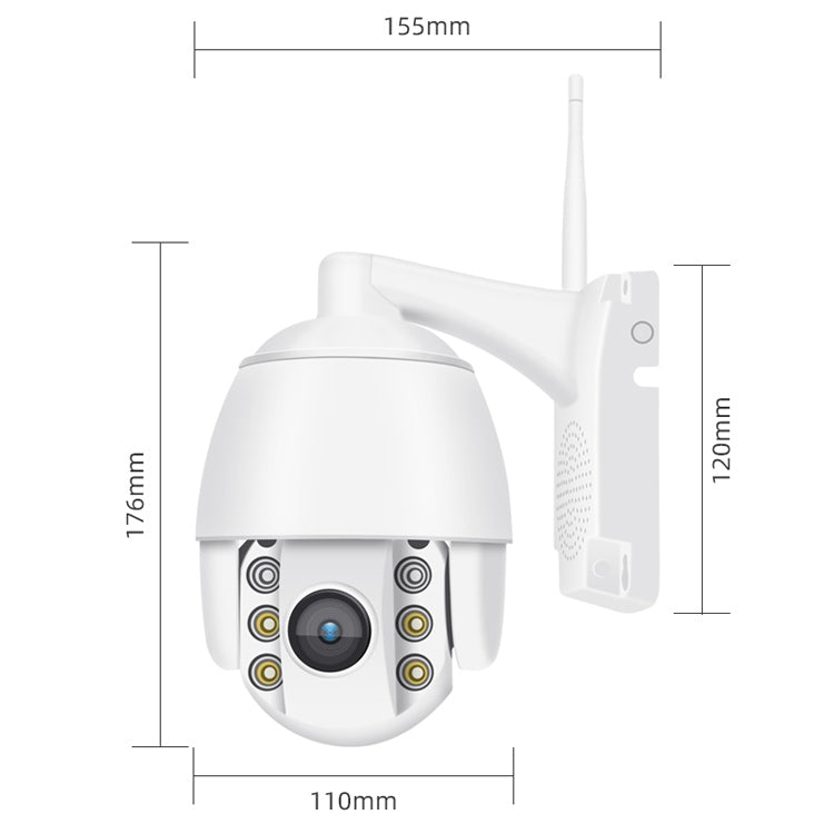 Telecamera IP WiFi QX2 1080P panoramica 360° IP66 - immagine 2