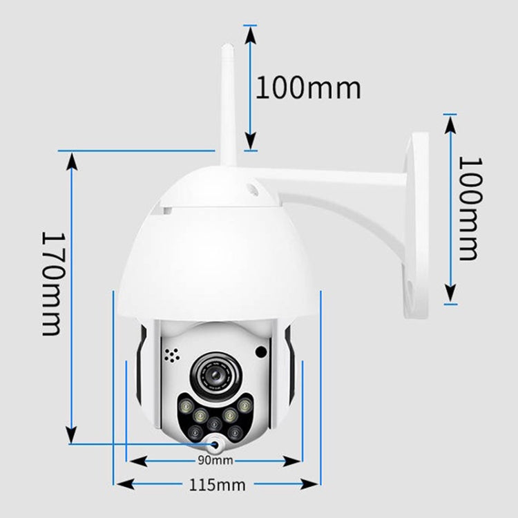 Telecamera IP wireless PTZ 2 MP con visione notturna a colori - immagine 4
