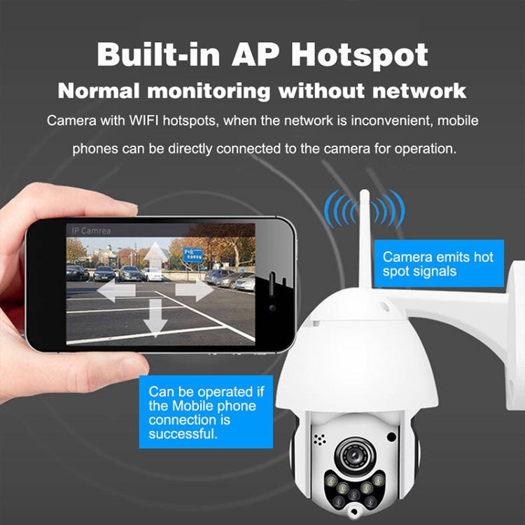 Telecamera IP wireless PTZ 2 MP con visione notturna a colori - immagine 5
